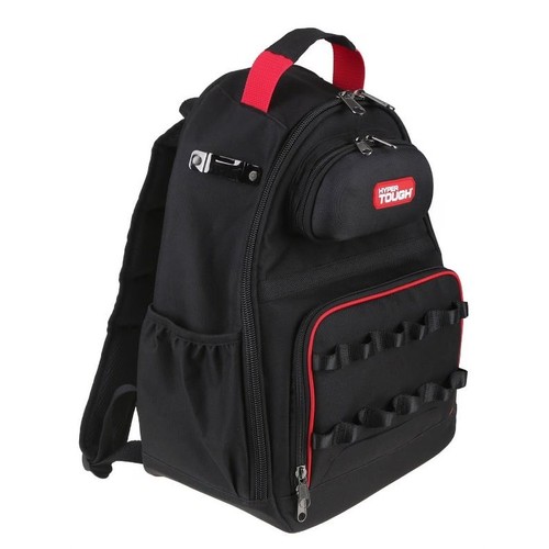 Black tool backpack with - backpack,